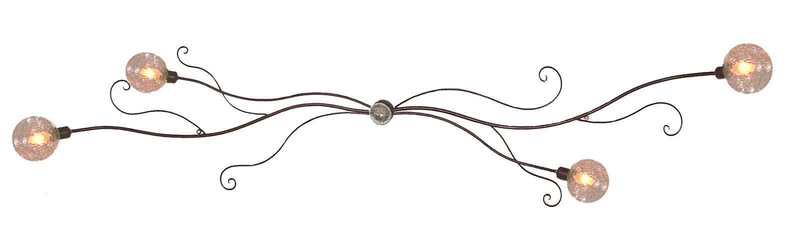 010227 lampara de techo de vidrio soplado.