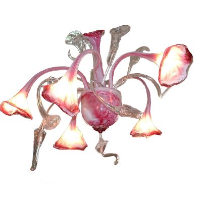 lampara de techo de vidrio soplado.