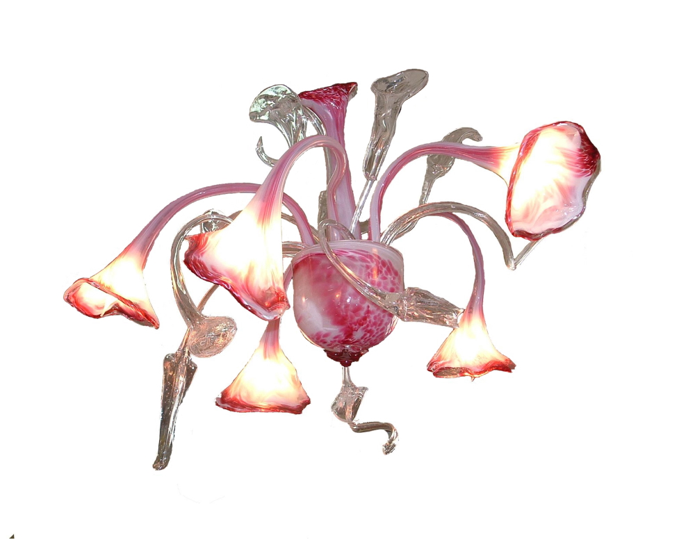 lampara de techo de vidrio soplado. lampara de techo de vidrio soplado.