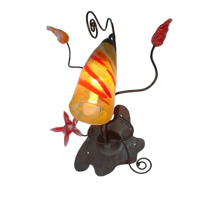 Lámparas de pared. Vidrio soplado y hierro.